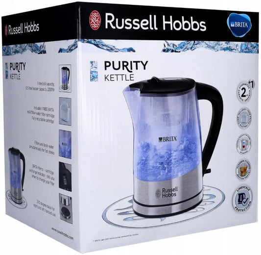 Russell Hobbs Purity 22850-70 elektrinis virdulys su BRITA filtru, 1 l, 2200 W