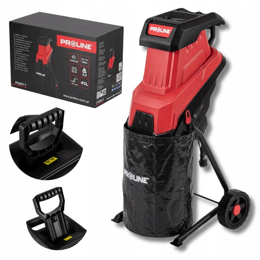 Šakų smulkintuvas PROLINE 2400W, 40mm, talpa 45l