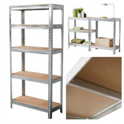 Sandėliavimo lentyna metalinė biurui garažui 5 LENTYNAI 180x90x40 875kg Avenido