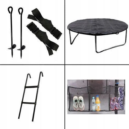 Saugi sodo batutas Maxy Comfort+ 8FT JUMPI su tinklu ir inkarų rinkiniu
