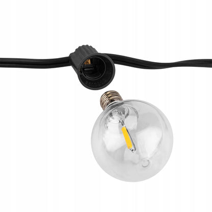 Saulės energija maitinama sodo girlianda, 40 LED dekoratyvinių burbuliukų, 20 m + nuotolinio valdymo pultas
