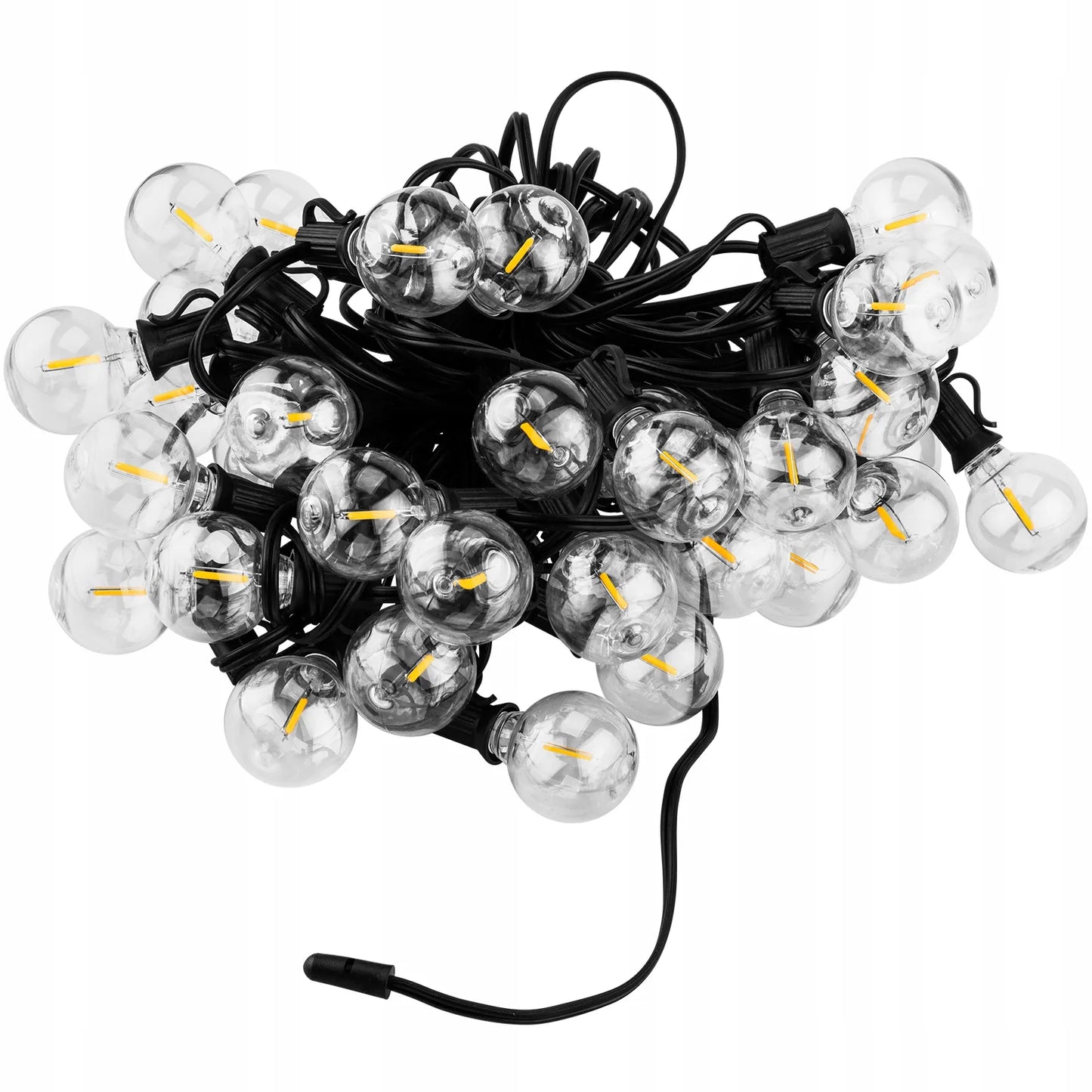 Saulės energija maitinama sodo girlianda, 40 LED dekoratyvinių burbuliukų, 20 m + nuotolinio valdymo pultas
