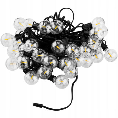 Saulės energija maitinama sodo girlianda, 40 LED dekoratyvinių burbuliukų, 20 m + nuotolinio valdymo pultas