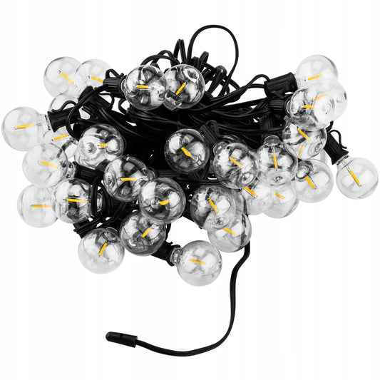 Saulės energija maitinama sodo girlianda, 40 LED dekoratyvinių burbuliukų, 20 m + nuotolinio valdymo pultas