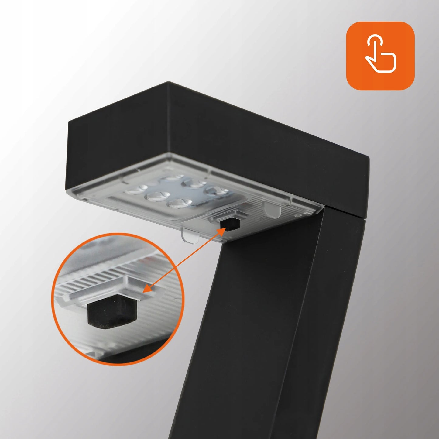 Saulės energija maitinamas LED sodo šviestuvas IP65 įsmeigiamas stulpelis juodas su prieblandos jutikliu