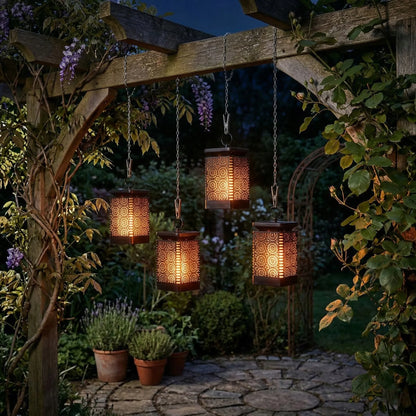 Saulės LED sodo žibintas Smartled liepsnos efekto, su prieblandos jutikliu, kabinamas 2-in-1