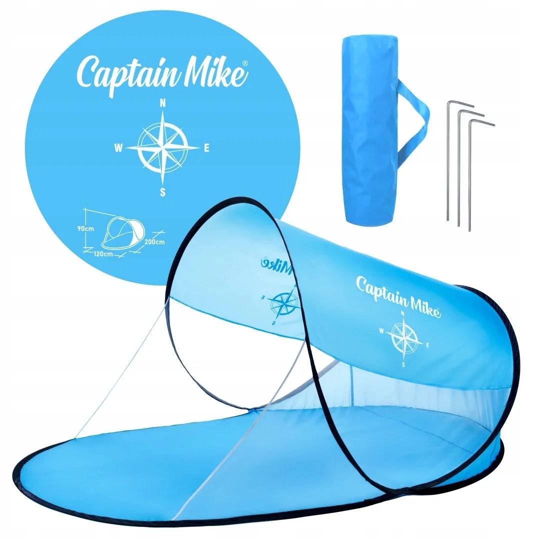 Savaime išsiskleidžianti paplūdimio palapinė Captain Mike POP UP 200 cm