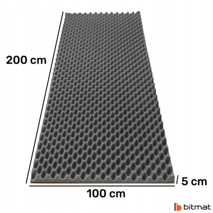 Savaime prilimpantis akustinis skydas „Bitmat FALA“, banguotas, 5 cm, 200 × 100 cm, 2 m²