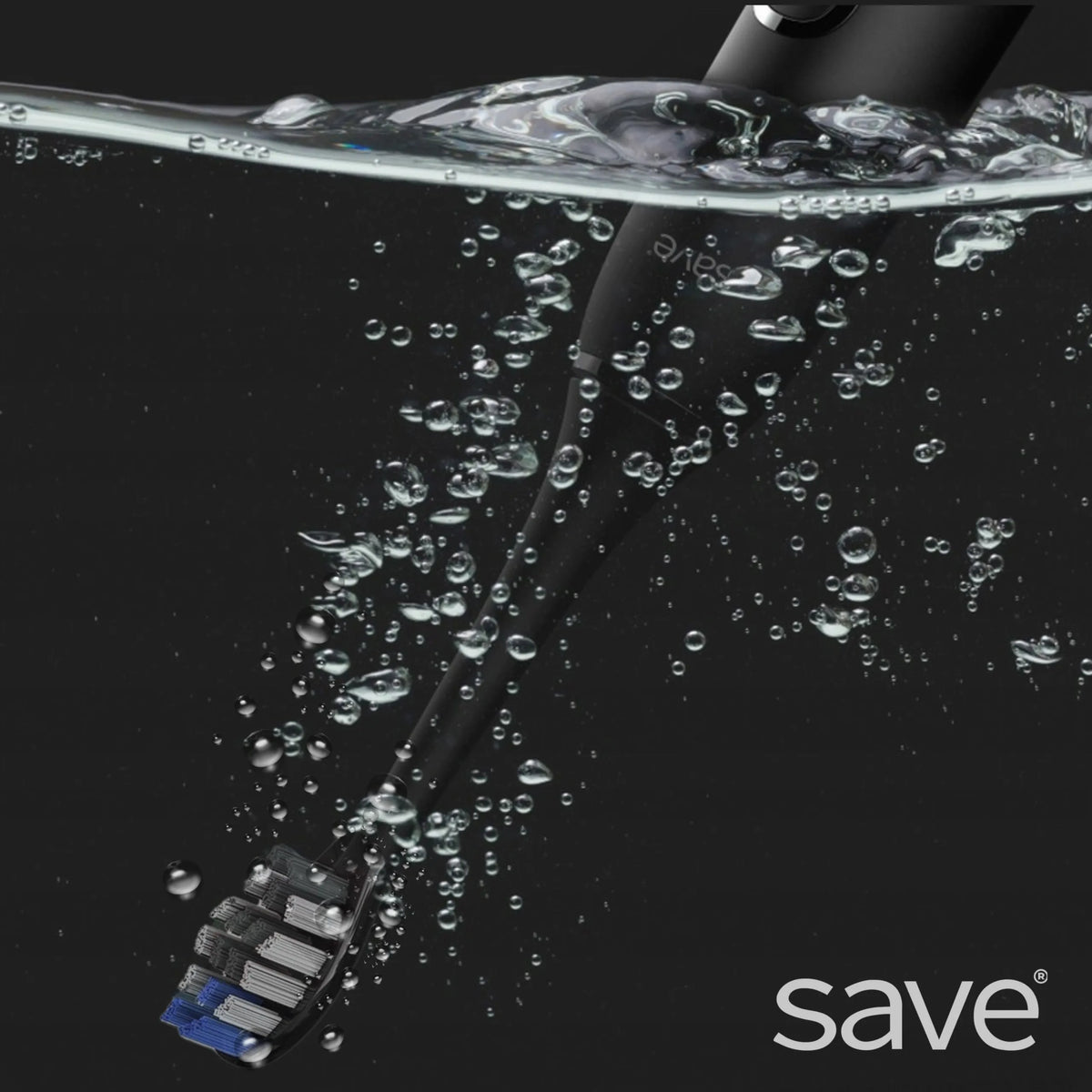 „Save ML939“ soninis elektrinis dantų šepetėlis su įkrovimo baze, 6 antgaliais ir dėklu