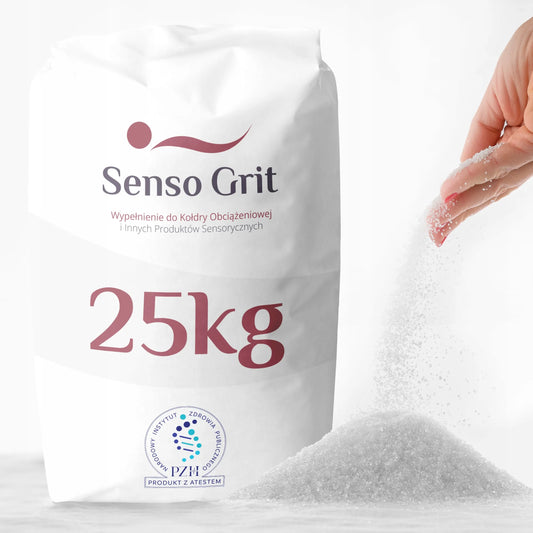 „Senso Grit“ stiklo užpildas svorinėms antklodėms, PZH sertifikatas, 25 kg