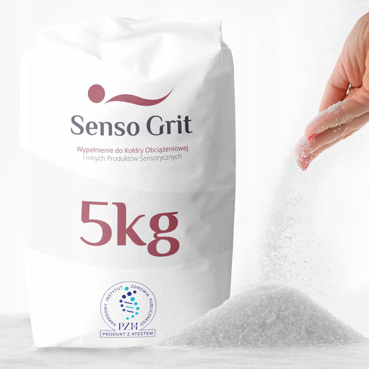 „Senso Grit“ užpildas apsunkintoms antklodėms, 1,5–3 mm, 5 kg, PZH sertifikatas