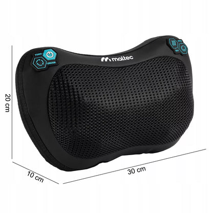 Šildanti Shiatsu masažo pagalvė nugarai, kaklui ir kojoms Maltec PRO-Comfy30W-01