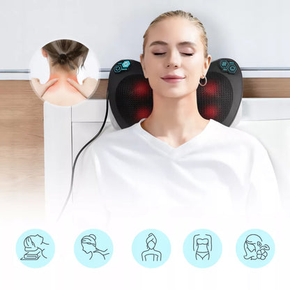 Šildanti Shiatsu masažo pagalvė nugarai, kaklui ir kojoms Maltec PRO-Comfy30W-01