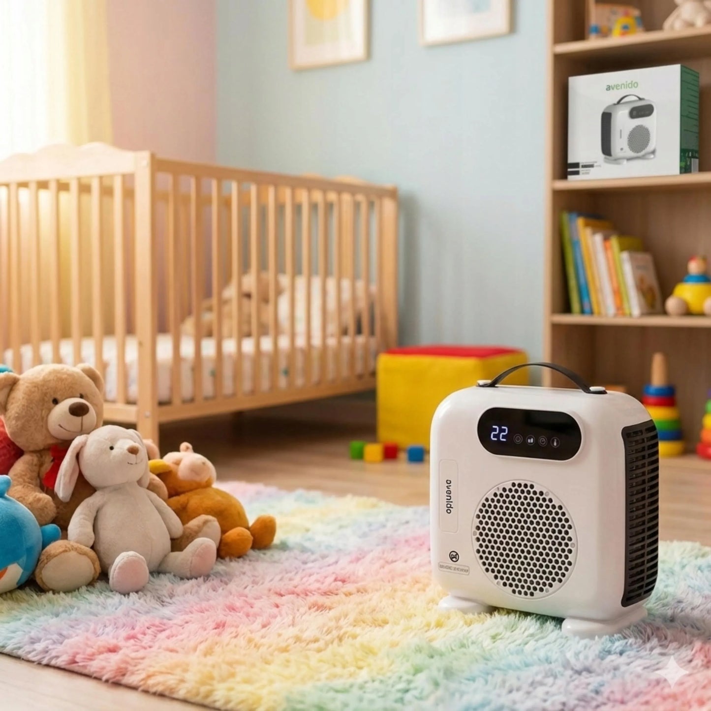 Šildytuvas ventiliatorius AVENIDO 2000W elektrinis su nuotolinio valdymo pulteliu