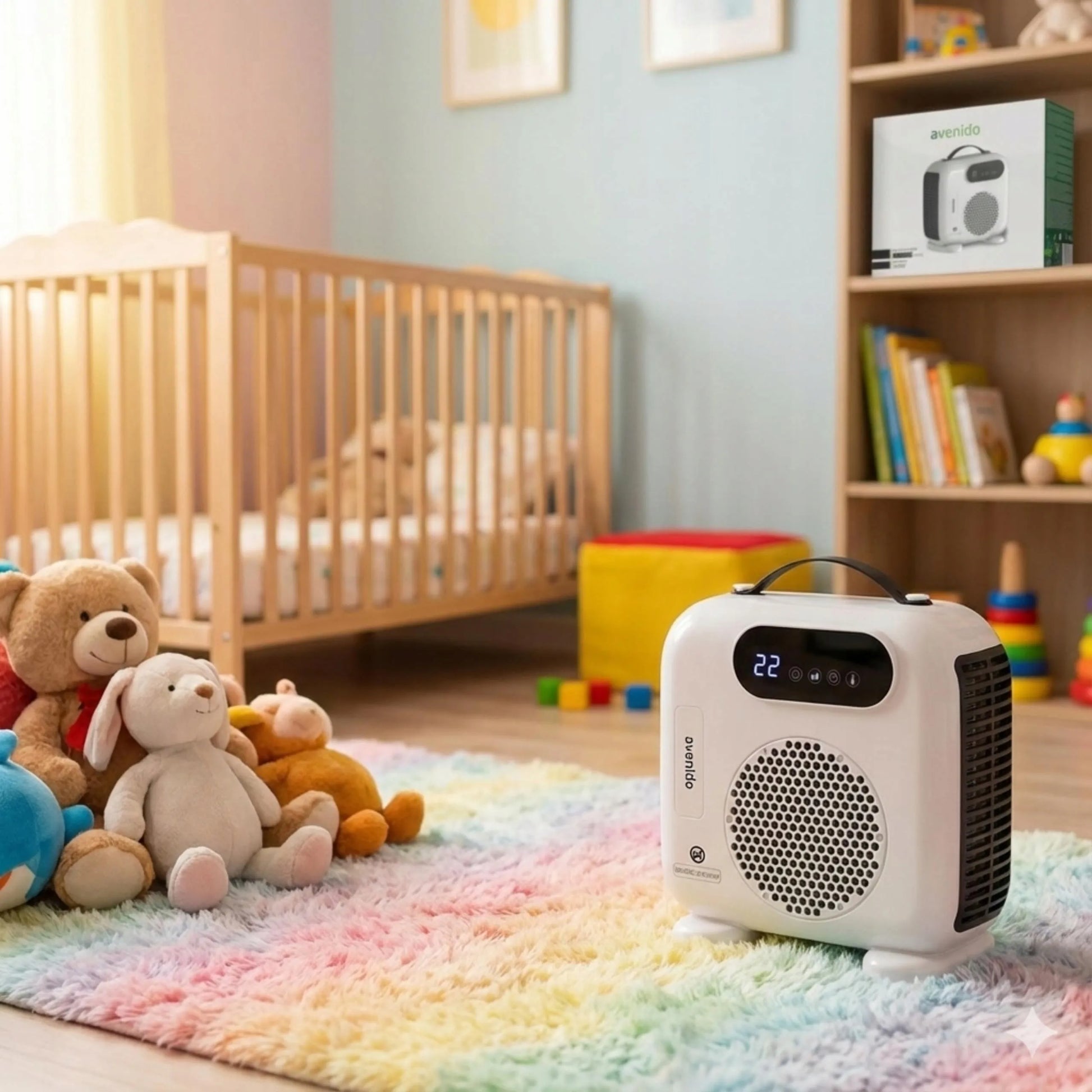 Šildytuvas ventiliatorius AVENIDO 2000W elektrinis su nuotolinio valdymo pulteliu