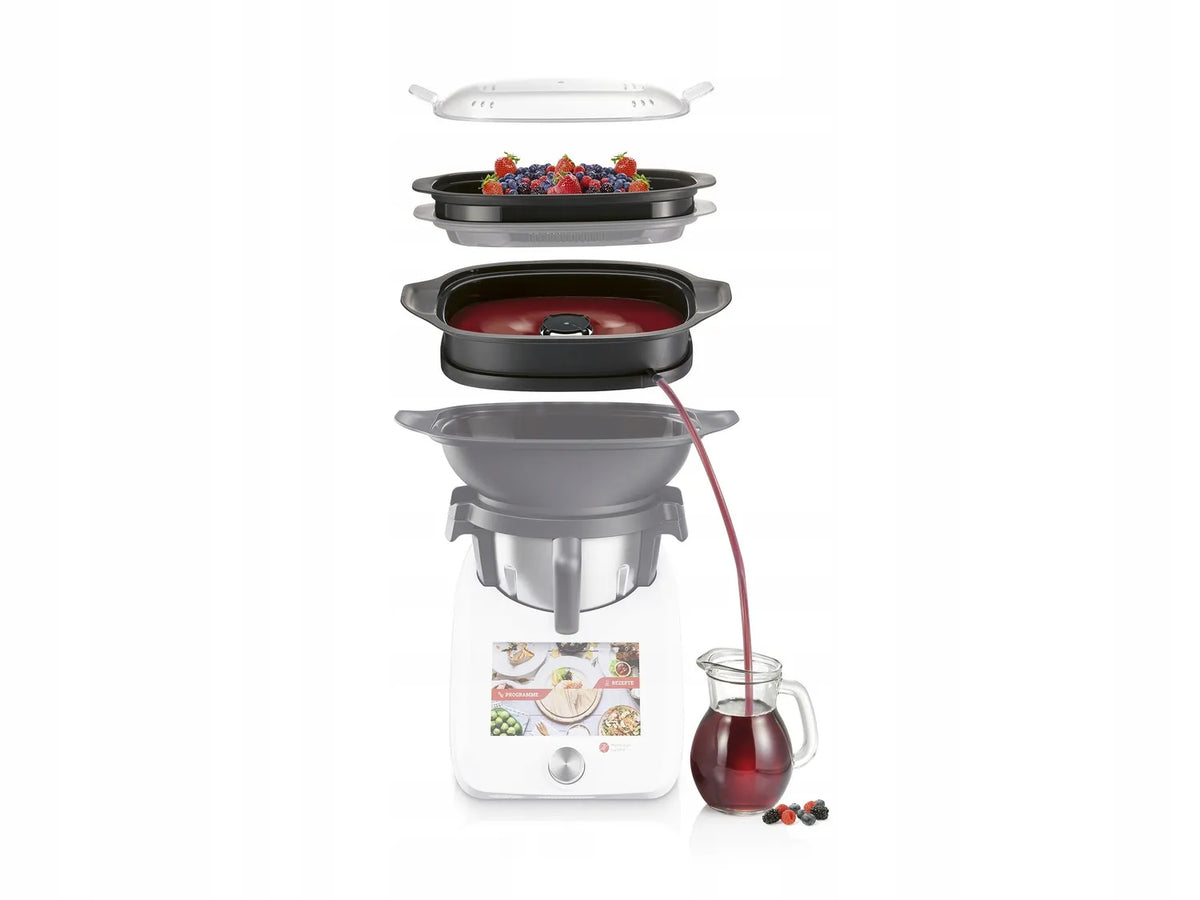 SilverCrest garų sulčių spaudimo priedas Monsieur Cuisine virtuvės kombainui