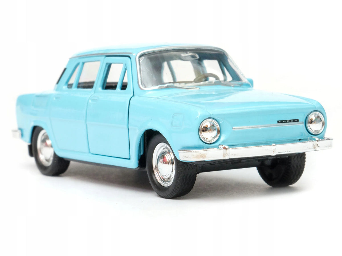 Škoda 100 1:34 Welly modelis, šviesiai mėlynas
