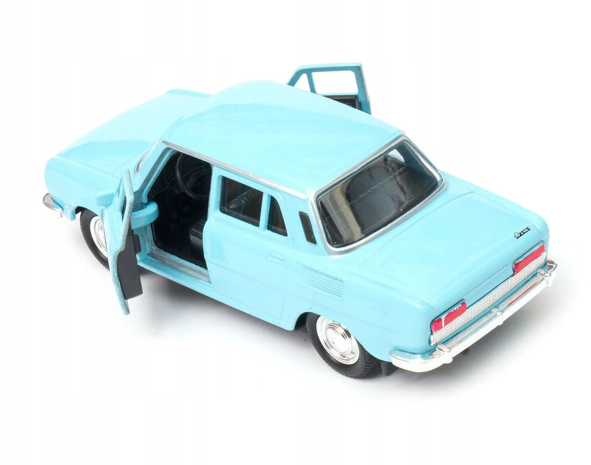 Škoda 100 1:34 Welly modelis, šviesiai mėlynas