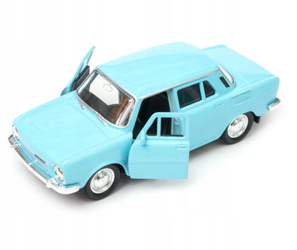 Škoda 100 1:34 Welly modelis, šviesiai mėlynas