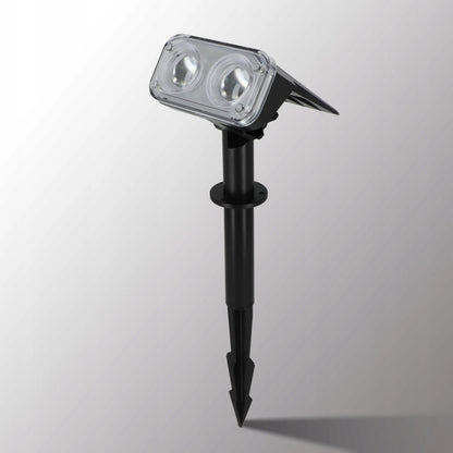 Smartled 2-in-1 saulės energija varomas LED sodo prožektorius su prieblandos jutikliu