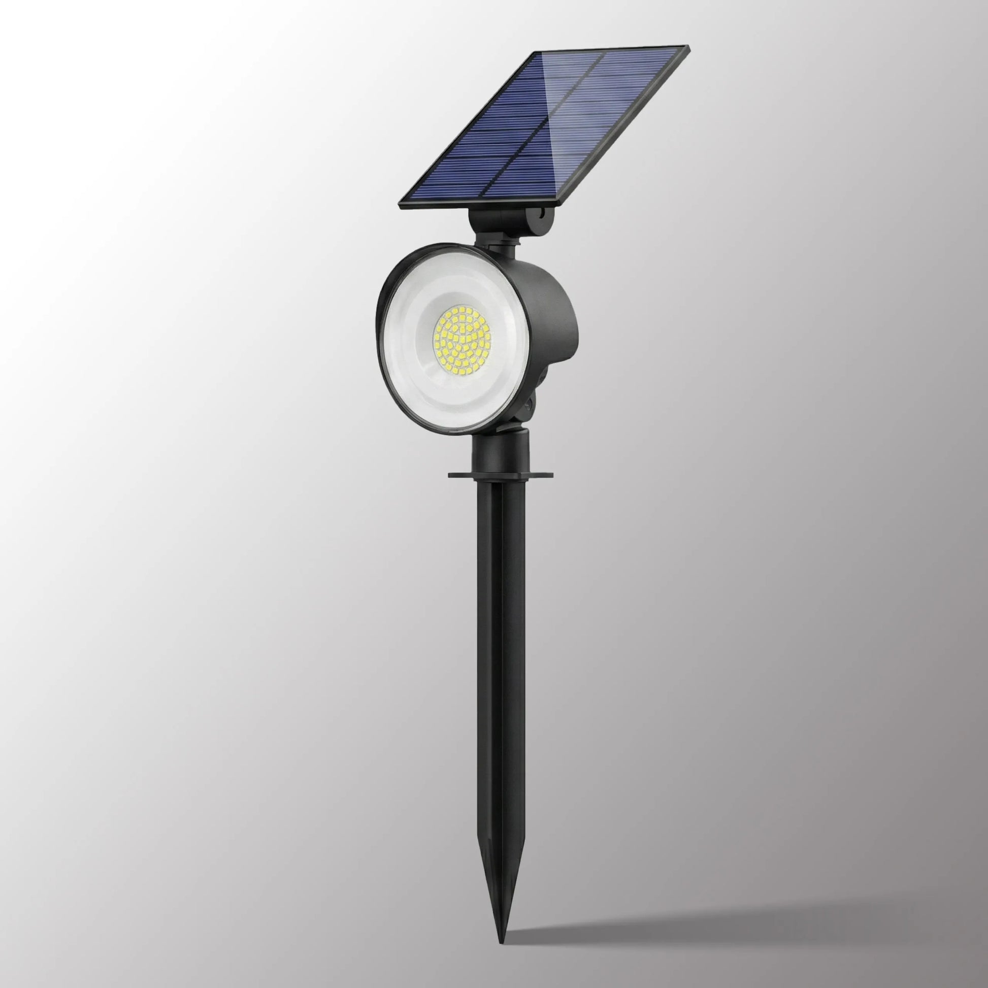 „Smartled“ saulės LED sodo lempa, prožektorius ir sieninis šviestuvas 2v1 su prieblandos jutikliu