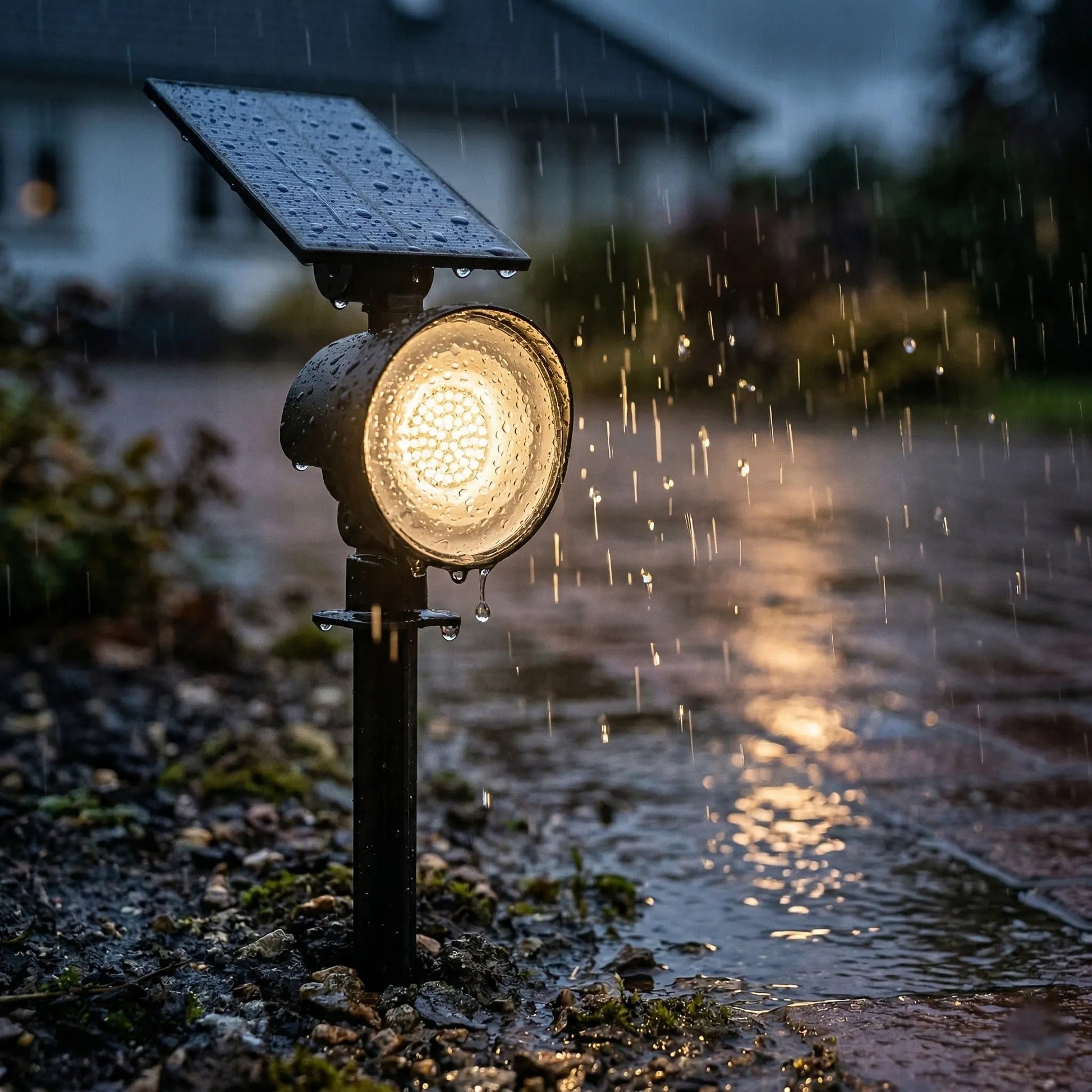 „Smartled“ saulės LED sodo lempa, prožektorius ir sieninis šviestuvas 2v1 su prieblandos jutikliu