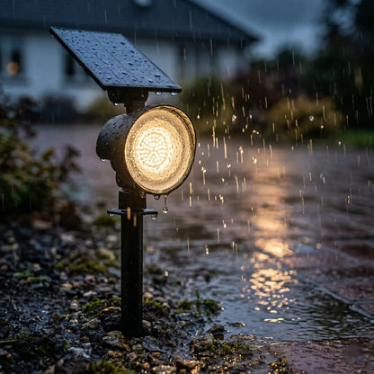 „Smartled“ saulės LED sodo lempa, prožektorius ir sieninis šviestuvas 2v1 su prieblandos jutikliu