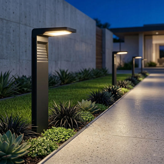 Smartled saulės LED sodo šviestuvas su smaigu, stulpelis, prieblandos jutiklis, 3000K