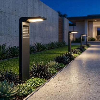 Smartled saulės LED sodo šviestuvas su smaigu, stulpelis, prieblandos jutiklis, 3000K