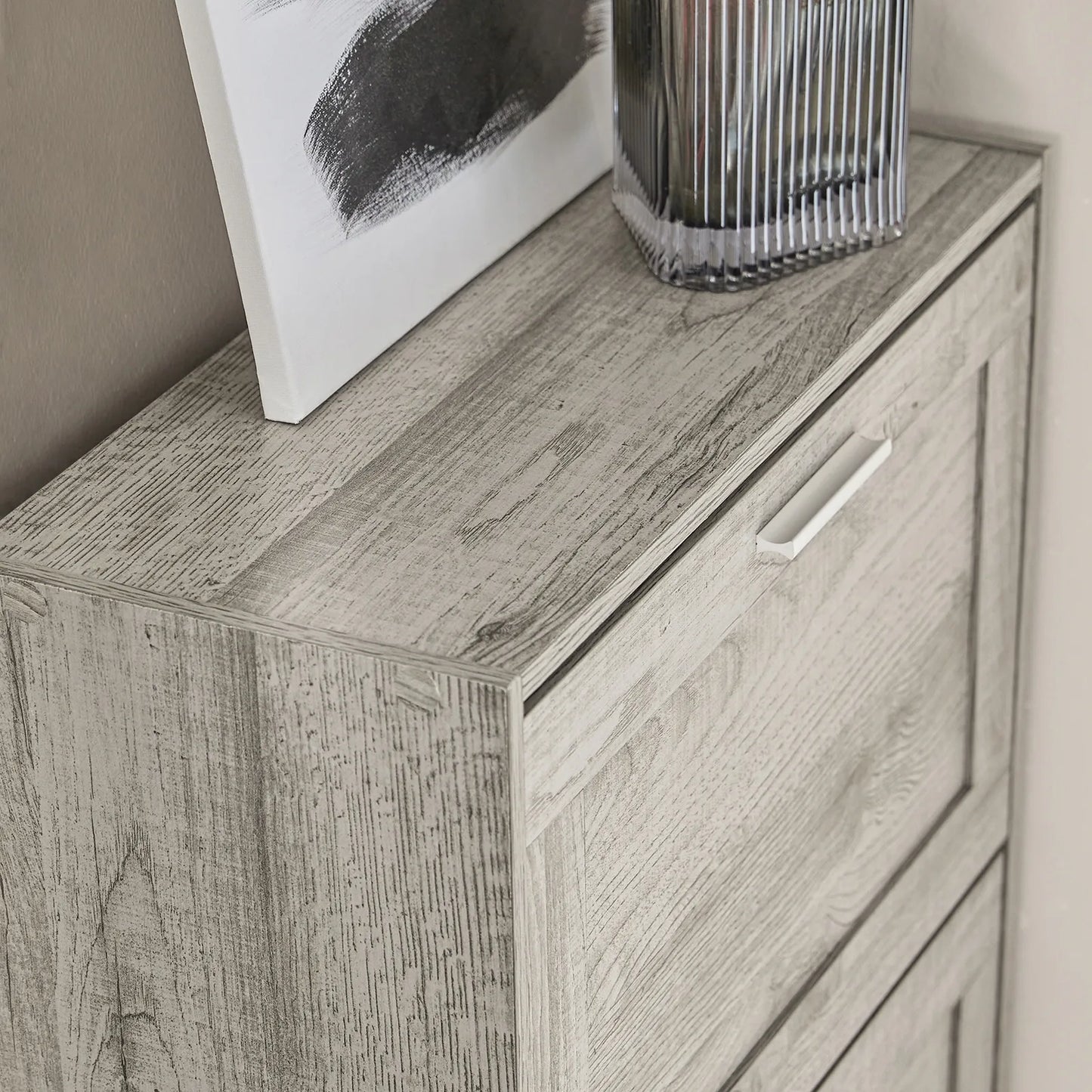 SoBuy batų spintelė su 2 durelėmis, prieškambario baldas, pastatoma, 60x23cm, FSR137-HG