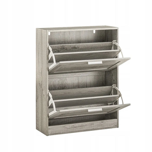 SoBuy batų spintelė su 2 durelėmis, prieškambario baldas, pastatoma, 60x23cm, FSR137-HG