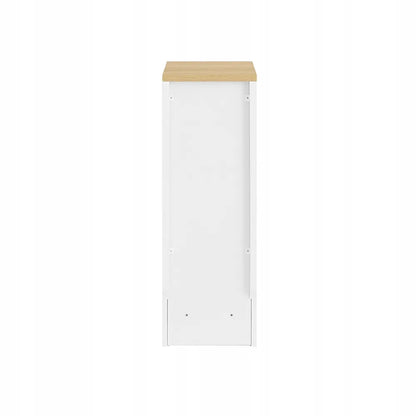 SoBuy FBT111-W balta naktinė spintelė su stalčiumi ir lentyna, 20 × 35 × 60 cm
