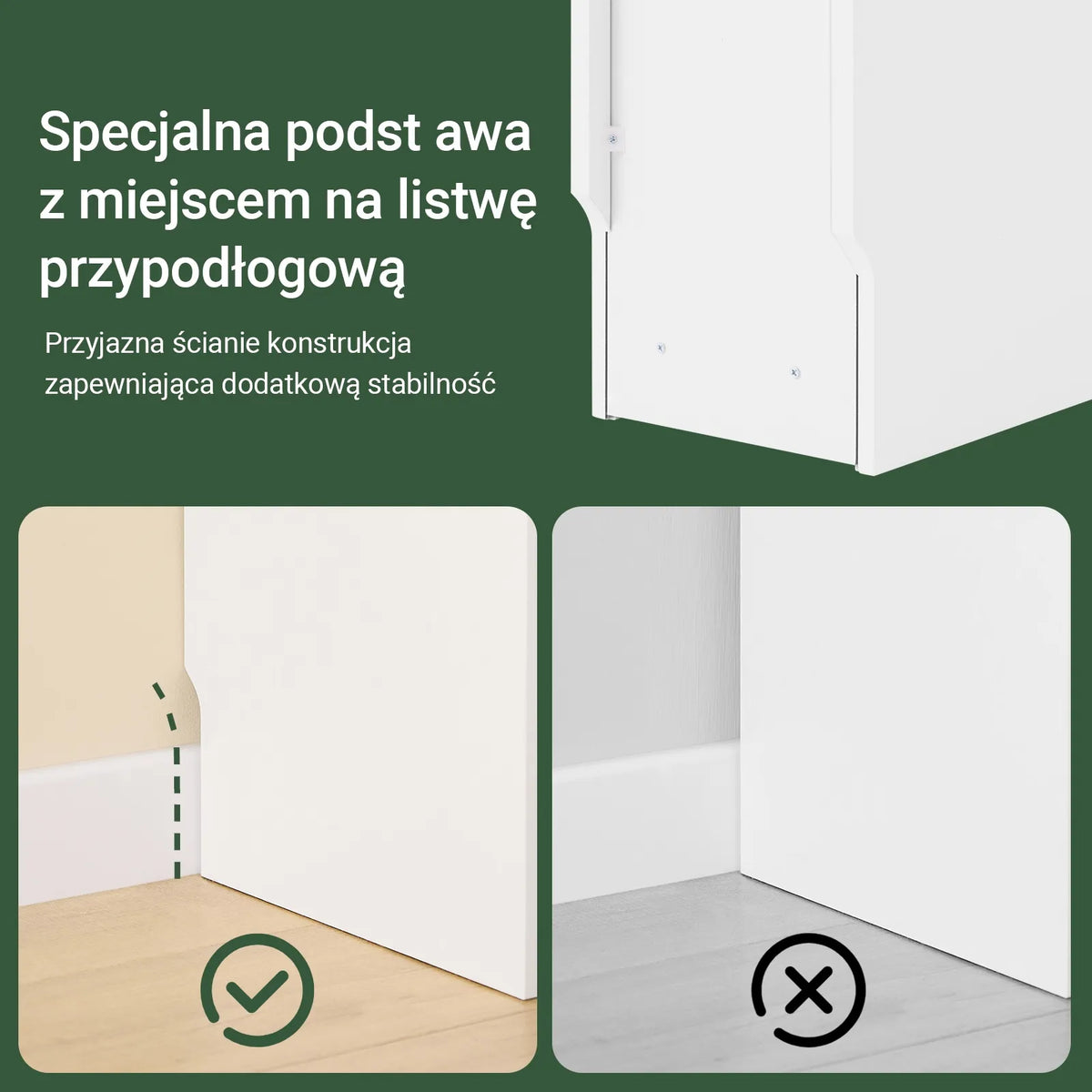 SoBuy FBT111-W balta naktinė spintelė su stalčiumi ir lentyna, 20 × 35 × 60 cm