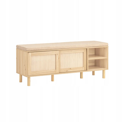 SoBuy FSR163-N suoliukas batų dėžutė su stumdomomis durimis, 121x35 cm