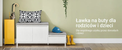SoBuy suoliukas batų dėžė su sėdimąja dalimi 100x35cm FSR125-WN