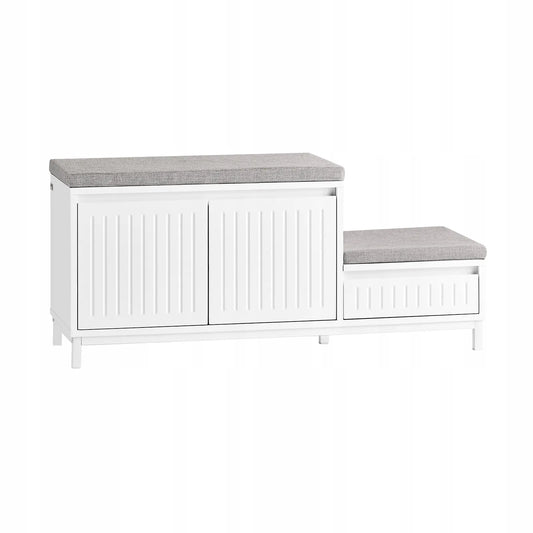 SoBuy suoliukas batų dėžė su sėdimąja dalimi 100x35cm FSR125-WN