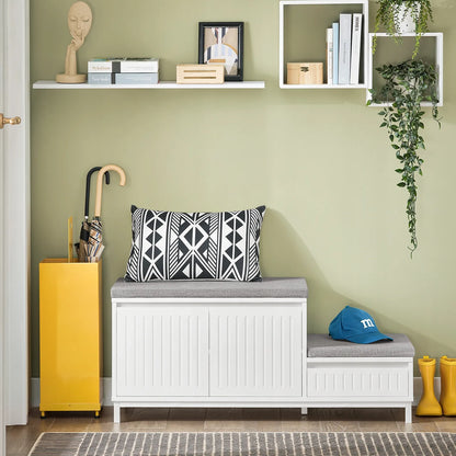 SoBuy suoliukas batų dėžė su sėdimąja dalimi 100x35cm FSR125-WN
