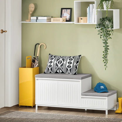 SoBuy suoliukas batų dėžė su sėdimąja dalimi 100x35cm FSR125-WN
