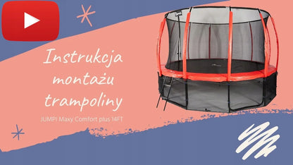 Sodo batutas su vidiniu tinklu vaikams, didelis 10FT 312cm JUMPI