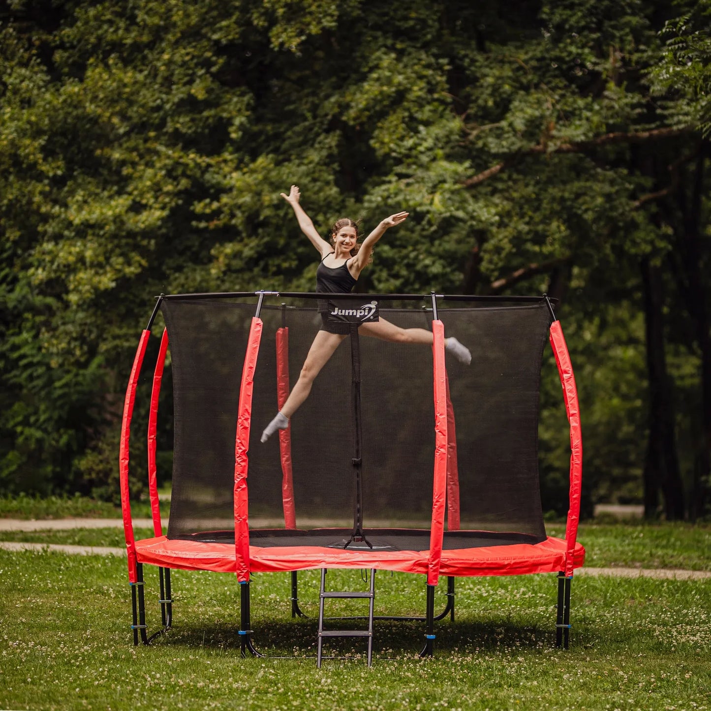 Sodo batutas su vidiniu tinklu vaikams, didelis 10FT 312cm JUMPI