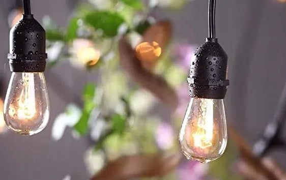 Sodo girlianda RGR 10m 10 LED E27 230V šilta šviesa, jungiama