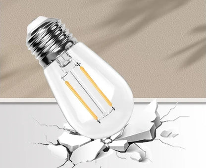 Sodo girlianda RGR 10m 10 LED E27 230V šilta šviesa, jungiama