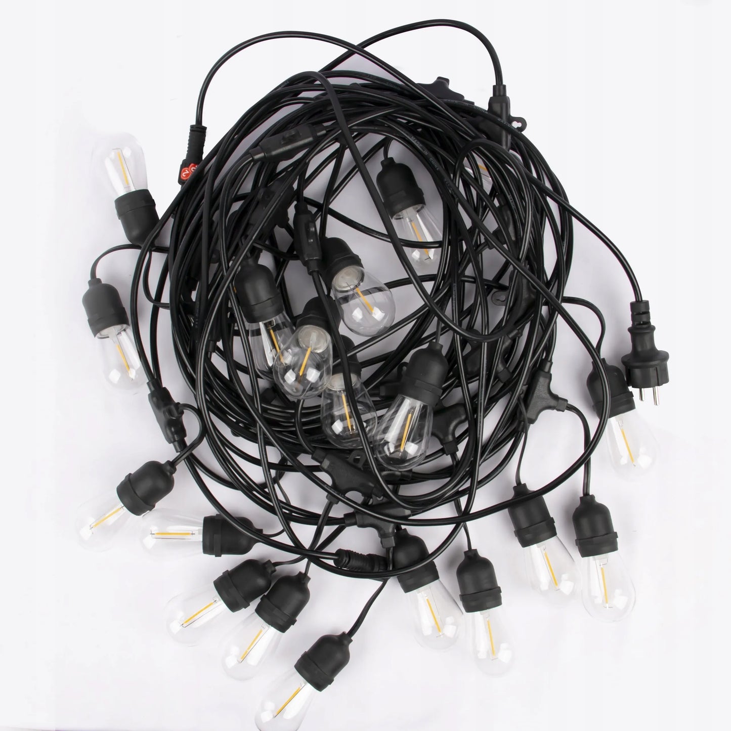 Sodo LED girlianda 10 m, 20 x E27 lemputės, pritemdoma, 230 V