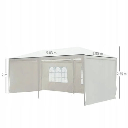 Sodo palapinė 3x6 m, vakarėlių ir prekybos paviljonas, 6 sienelės