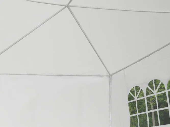Sodo pavėsinė Holla Garden palapinė šventėms balta 3x9 m + 8 sienelės