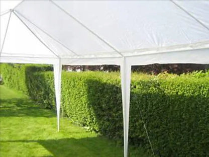 Sodo pavėsinė Holla Garden palapinė šventėms balta 3x9 m + 8 sienelės