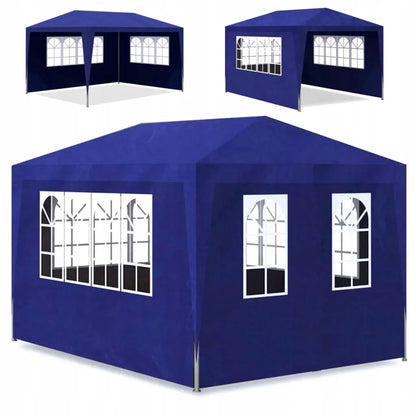 Sodo paviljonas 3x4 m ALTANA su 4 sienelėmis ir langais PREKYBOS PALAPINĖ