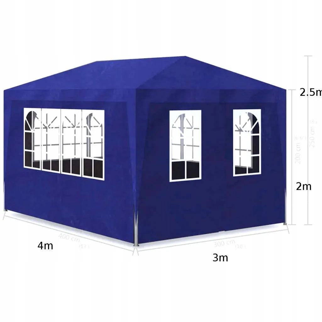 Sodo paviljonas 3x4 m ALTANA su 4 sienelėmis ir langais PREKYBOS PALAPINĖ