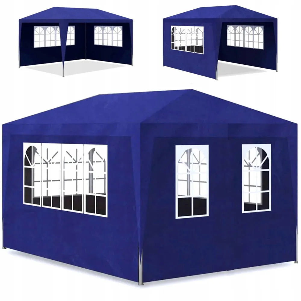 Sodo paviljonas 3x4 m ALTANA su 4 sienelėmis ir langais PREKYBOS PALAPINĖ