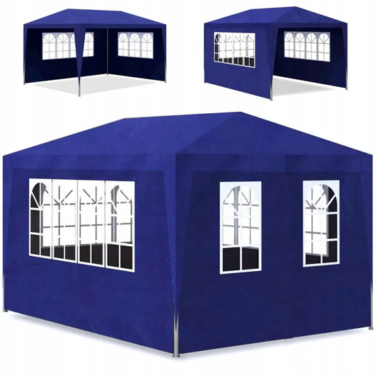Sodo paviljonas 3x4 m ALTANA su 4 sienelėmis ir langais PREKYBOS PALAPINĖ